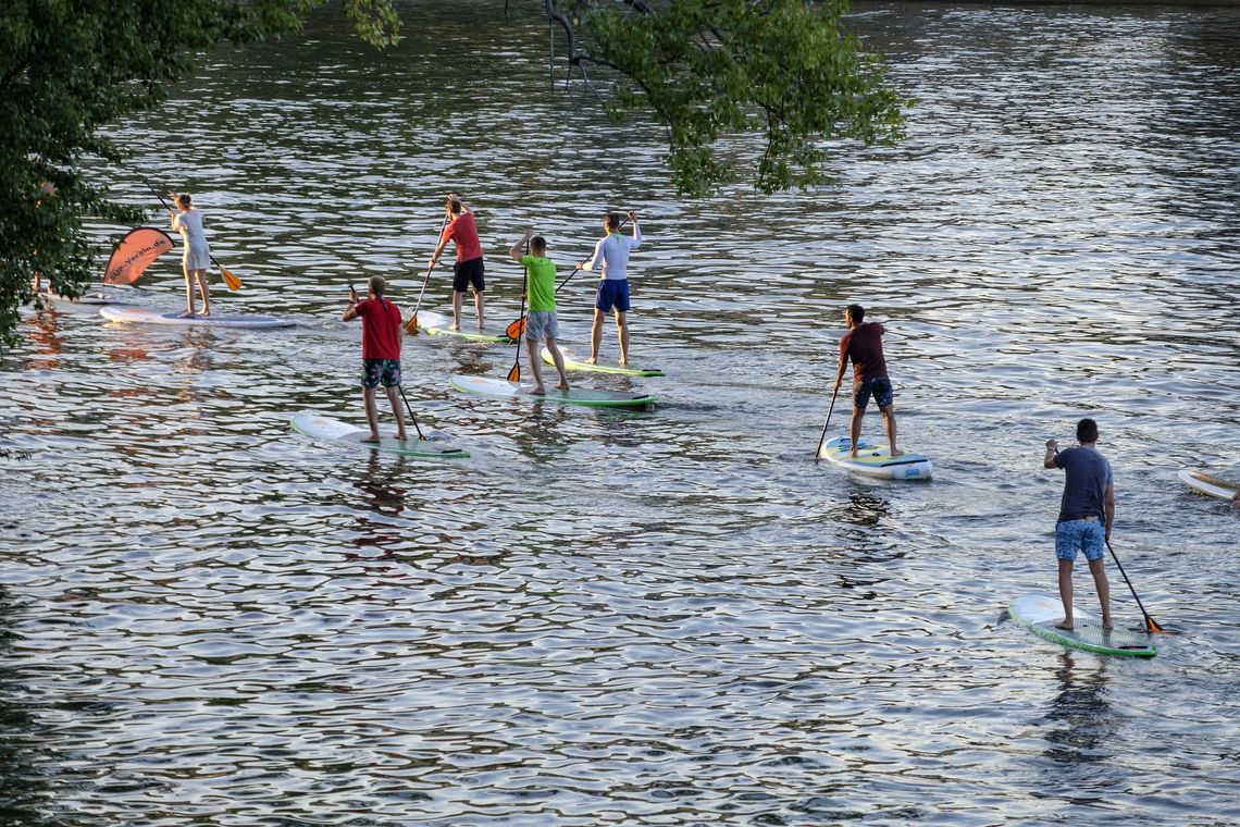 Stand-Up-Paddling Gruppe